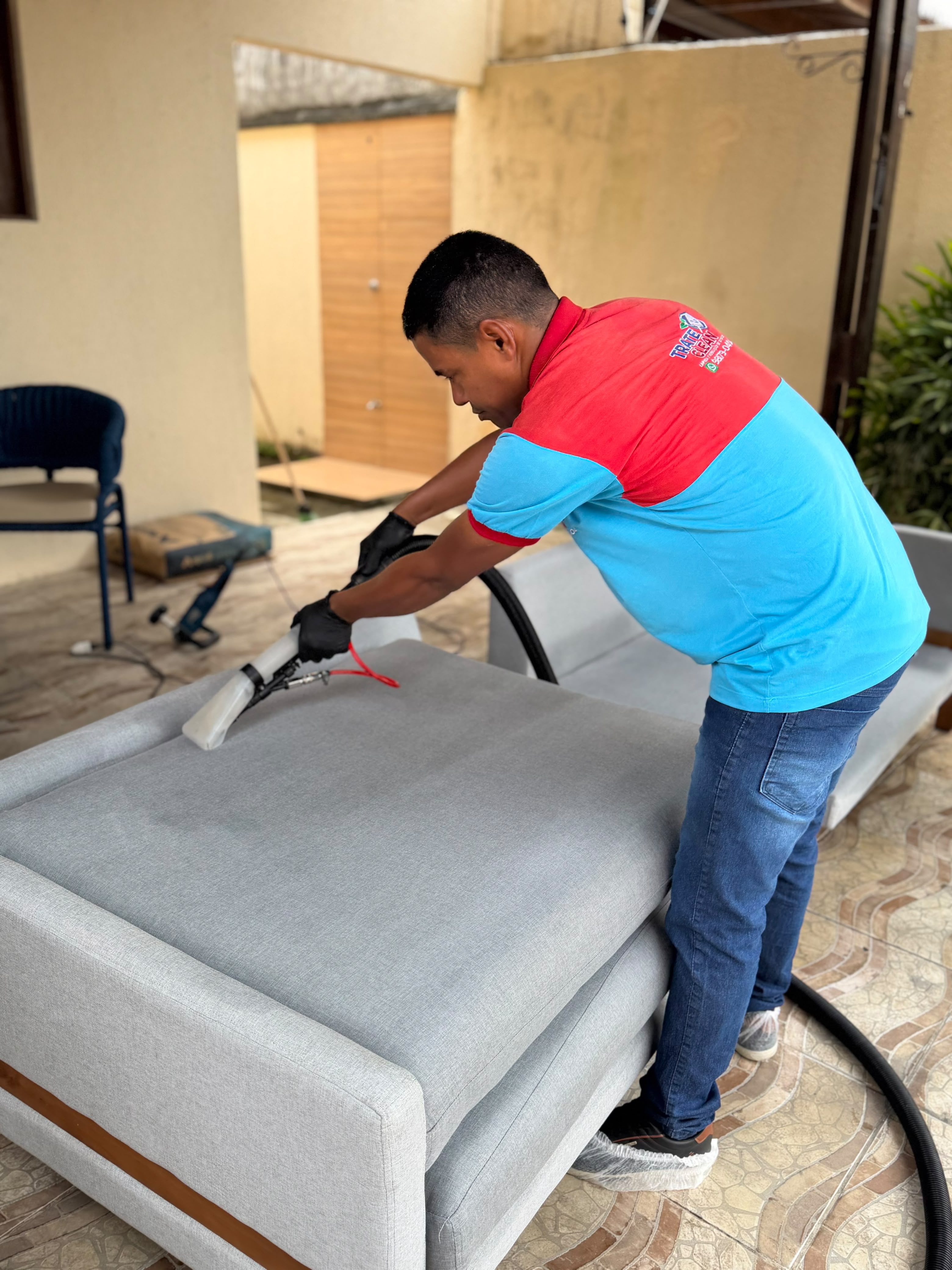 Higienização de estofados pela Trate Clean em Natal