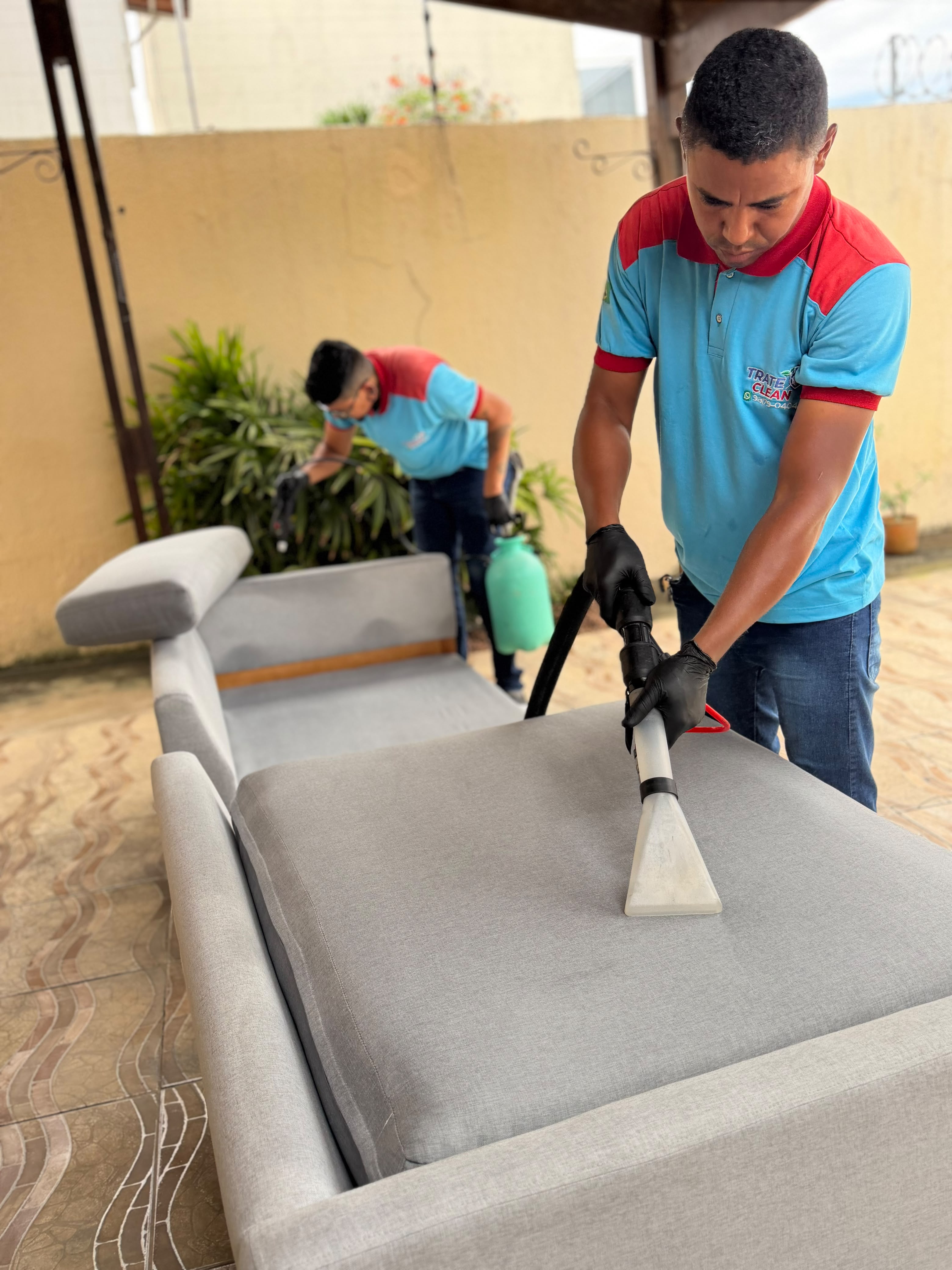 Higienização de estofados pela Trate Clean em Natal